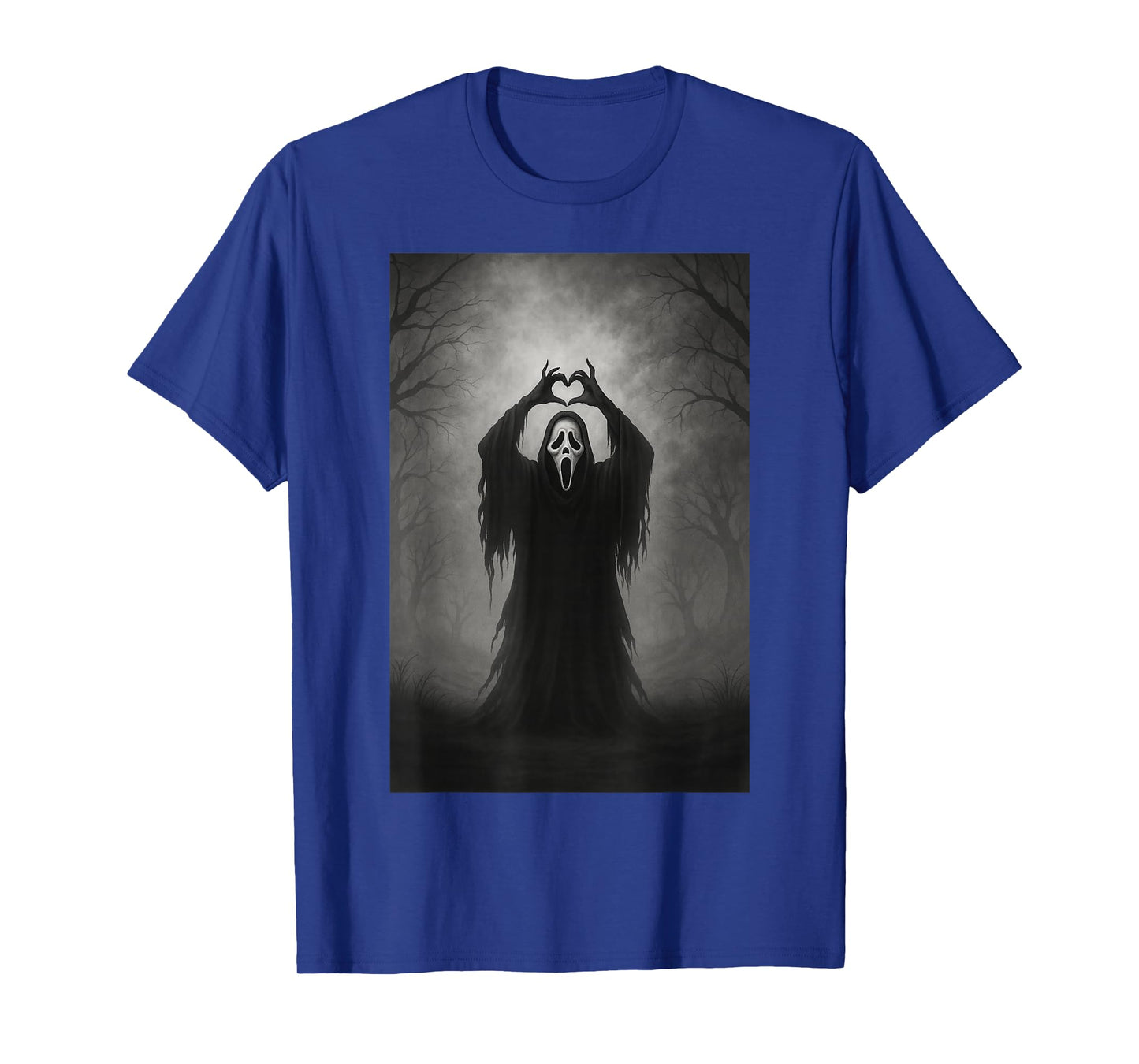 Retro Scary Ghost Love Hands Funny Horror Halloween Costume T-Shirt