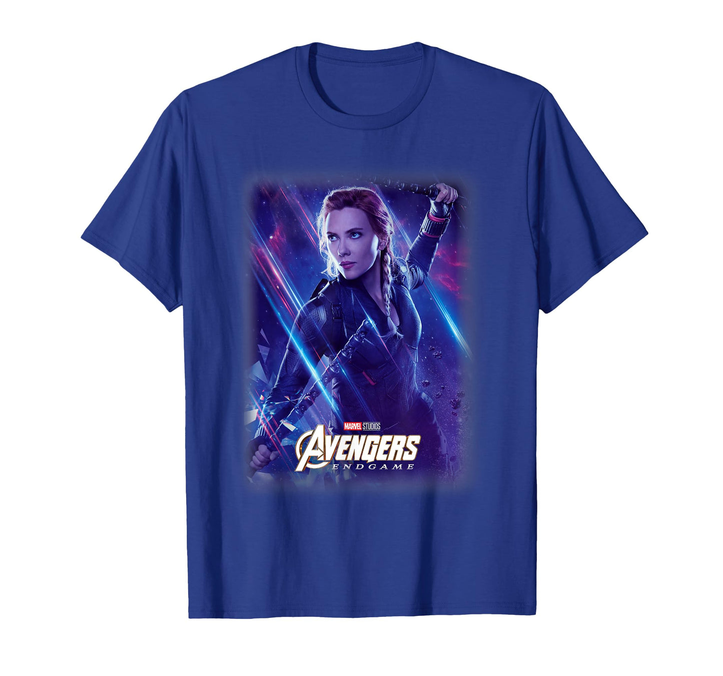 Marvel Avengers Endgame Black Widow Galactic Poster T-Shirt