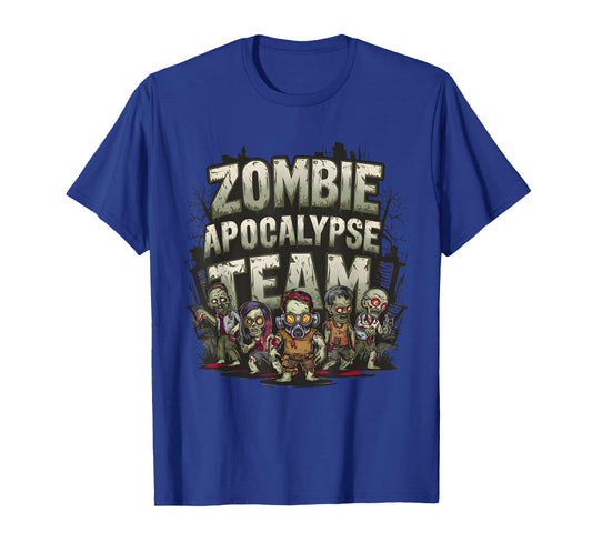 Halloween Zombie Apocalypse Team Art T-Shirt