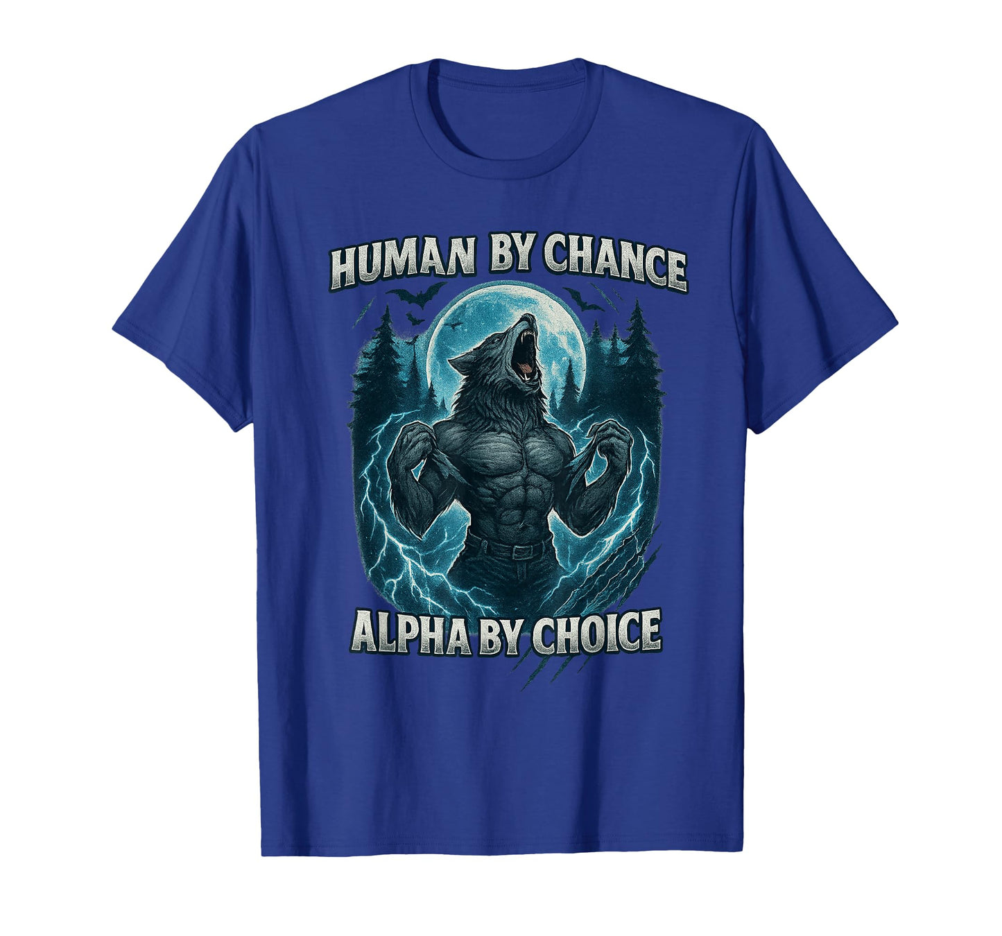 Funny Human by Chance Alpha by Choice Sarcastic Meme T-Shirt