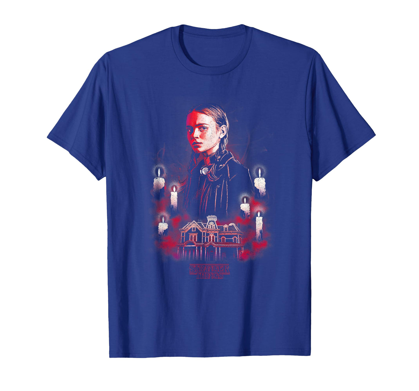 Stranger Things Max Portrait Creel House Horror Poster T-Shirt