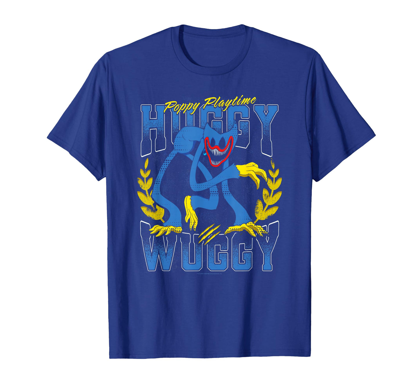 Poppy Playtime Nightmare Huggy Wuggy Distressed Portrait T-Shirt