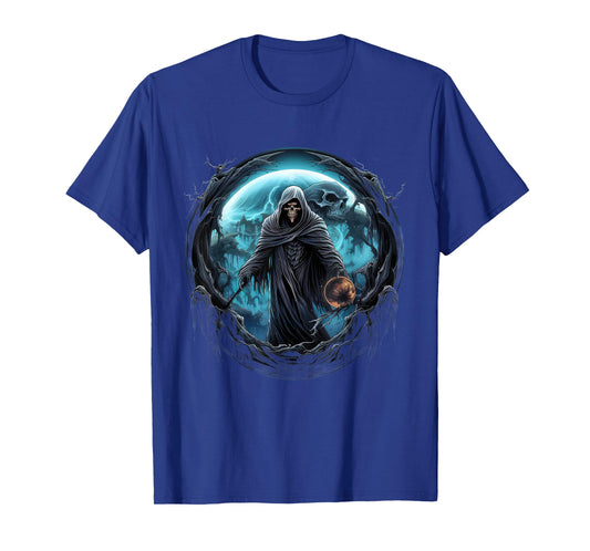 Grim Reaper and Skeleton Enthusiasts Essential Design T-Shirt