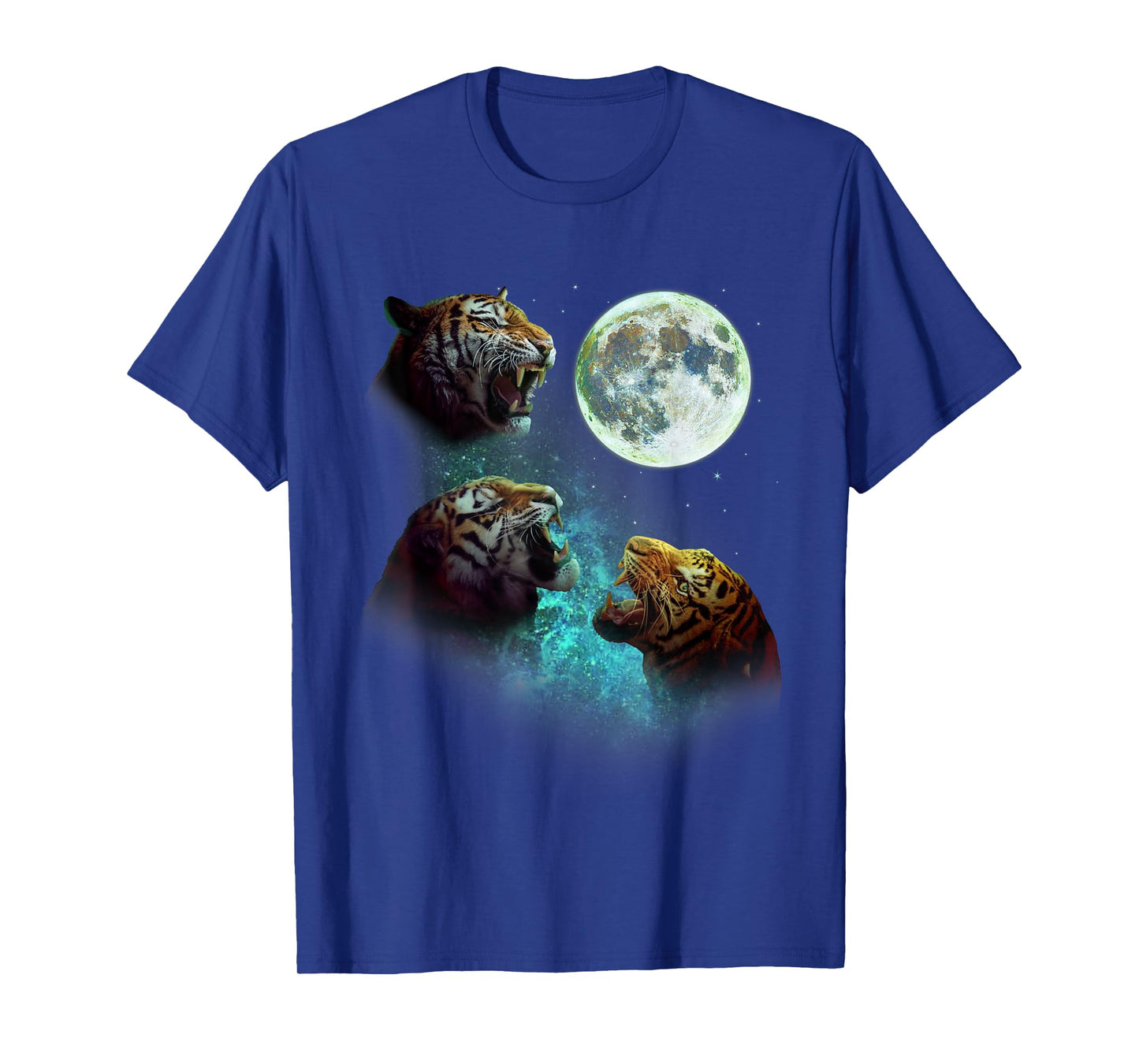 Three Tigers Howl at Moon 3 Wolfs - Funny Wolves Parody T-Shirt