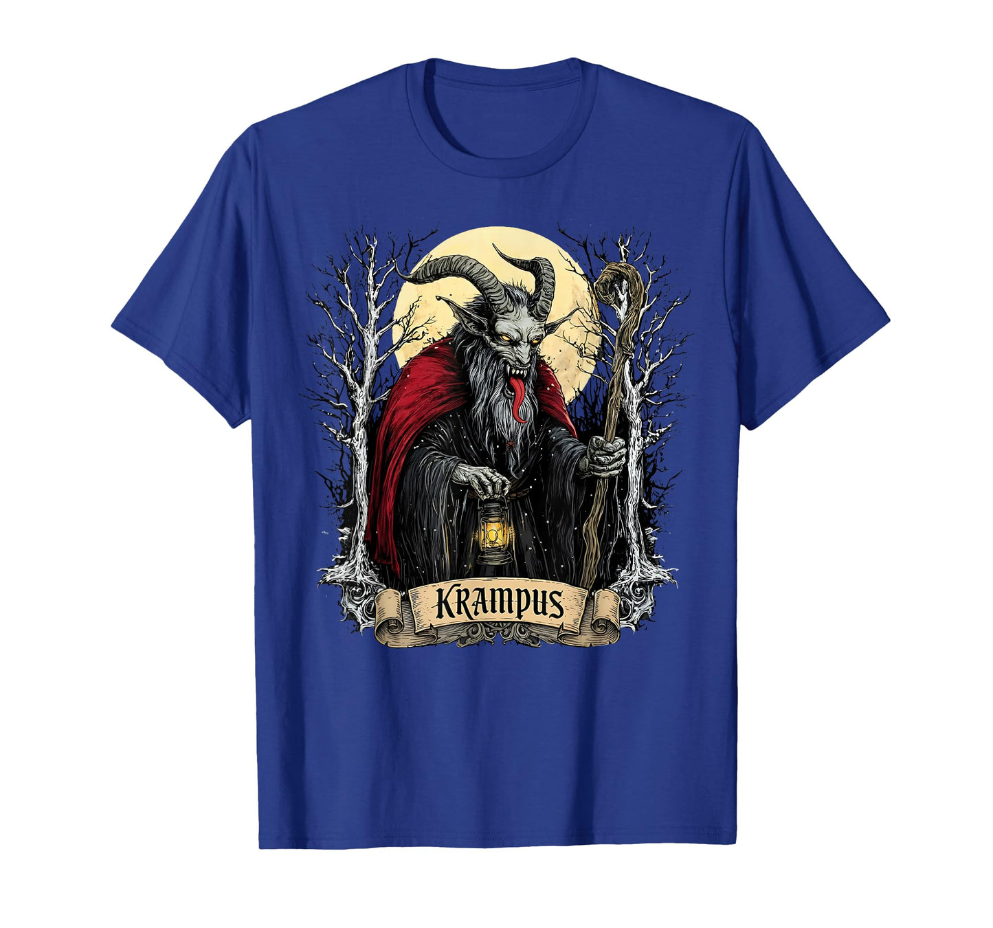 Merry Krampus Monster Christmas Pajamas Horror Evil Xmas T-Shirt