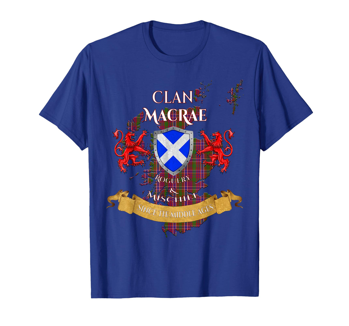 MacRae Scottish Family Clan Middle Ages Mischief T-Shirt