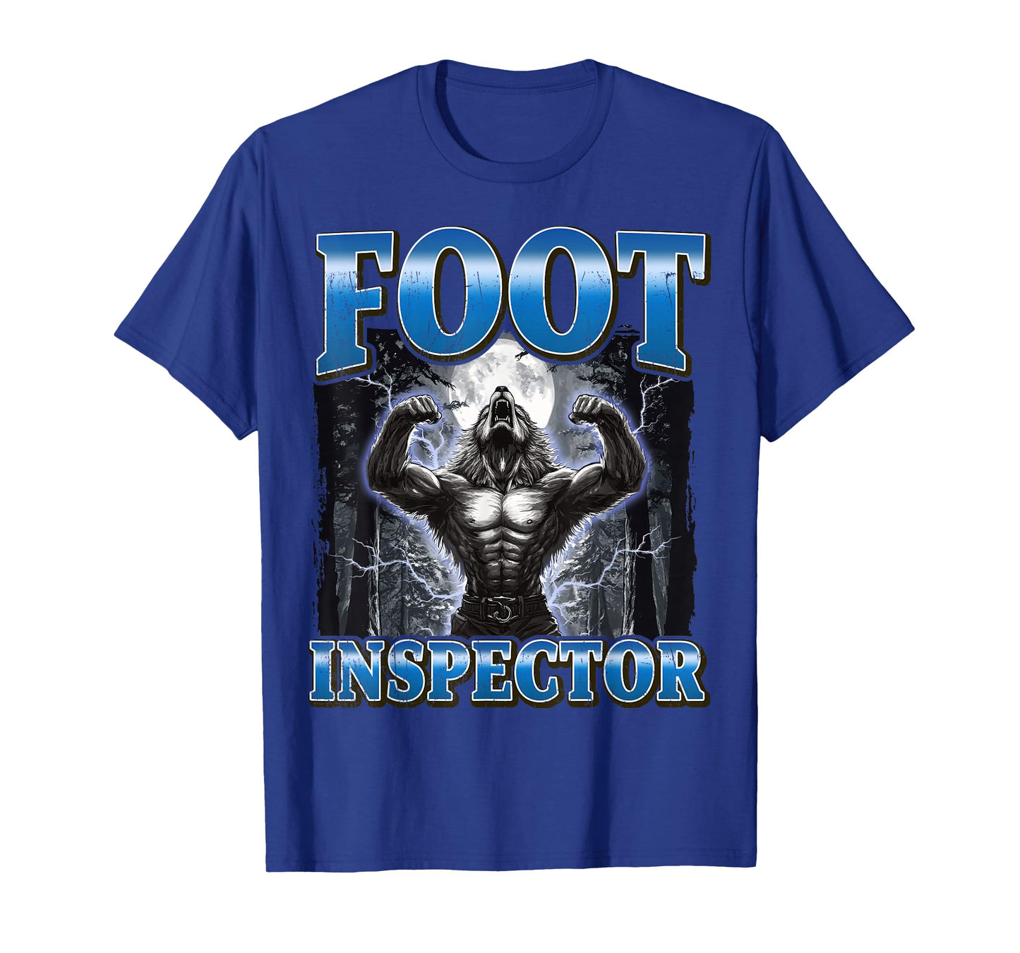 Foot Inspector Funny Werewolf Meme T-Shirt