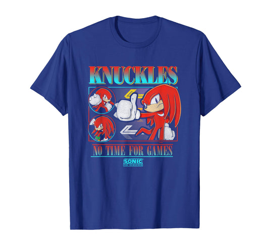 Sonic The Hedgehog Knuckles No Time For Games Vintage T-Shirt