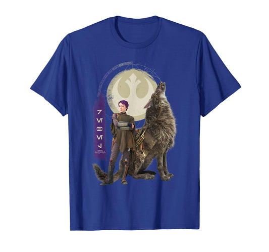 Star Wars Ahsoka Part 6 Sabine and Howler Aurebesh Rebel T-Shirt