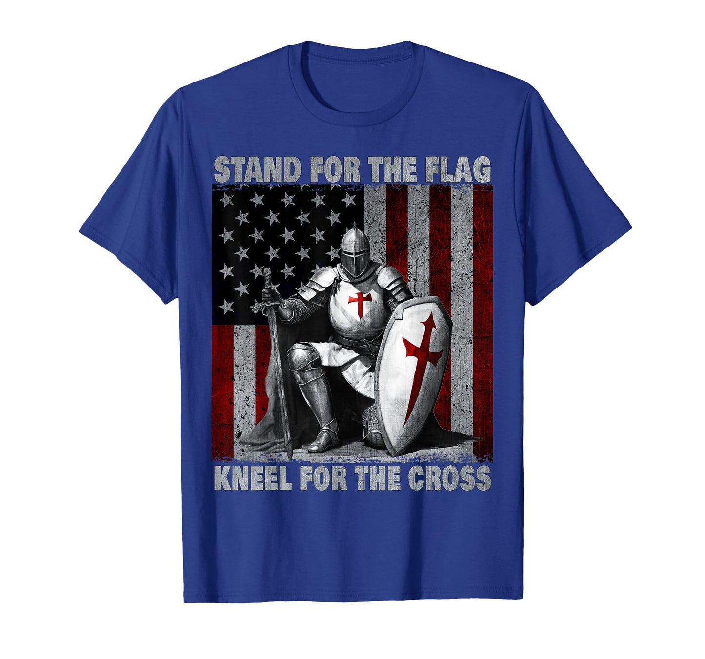 Knight Templar American Flag Crusader T-Shirt