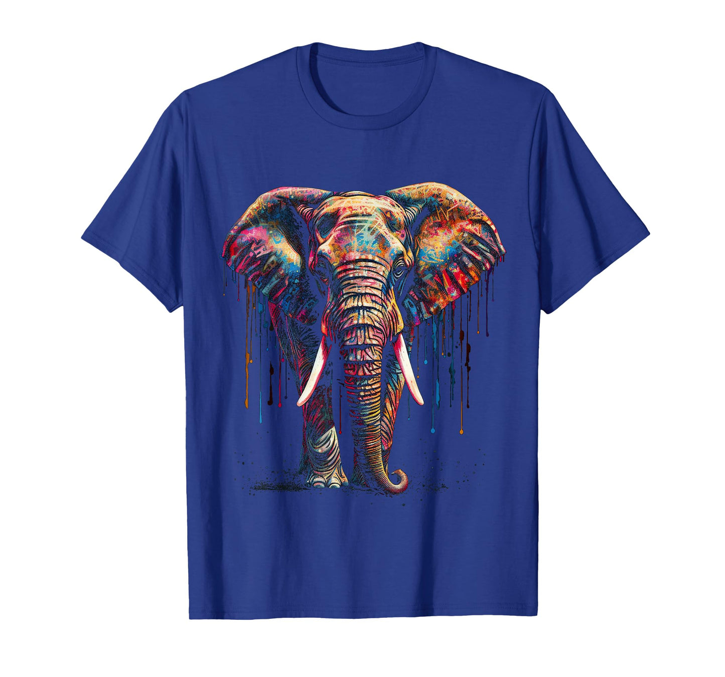 Elephant Art - Animal Colourful Zoo Elephant T-Shirt