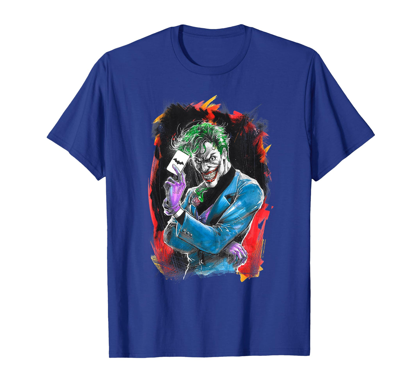 WB100 DC Comics Joker Prince of Crime Flaming Card T-Shirt