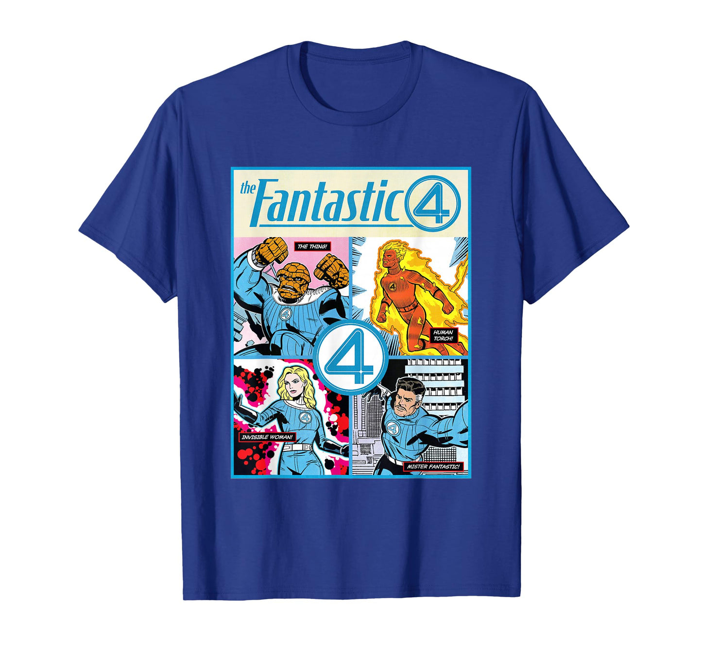 Marvel The Fantastic Four: First Steps Retro Comic Cover T-Shirt