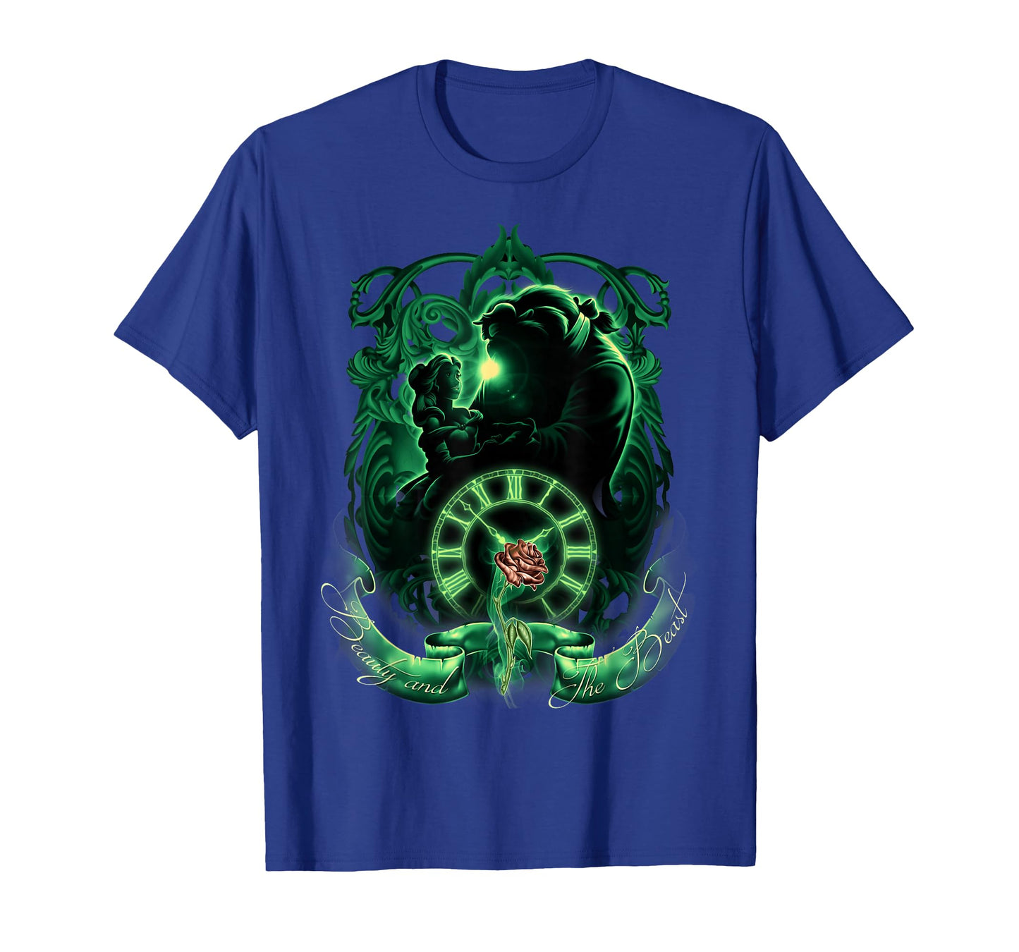 Disney Beauty and the Beast Glow Tale As Old As Time Poster T-Shirt