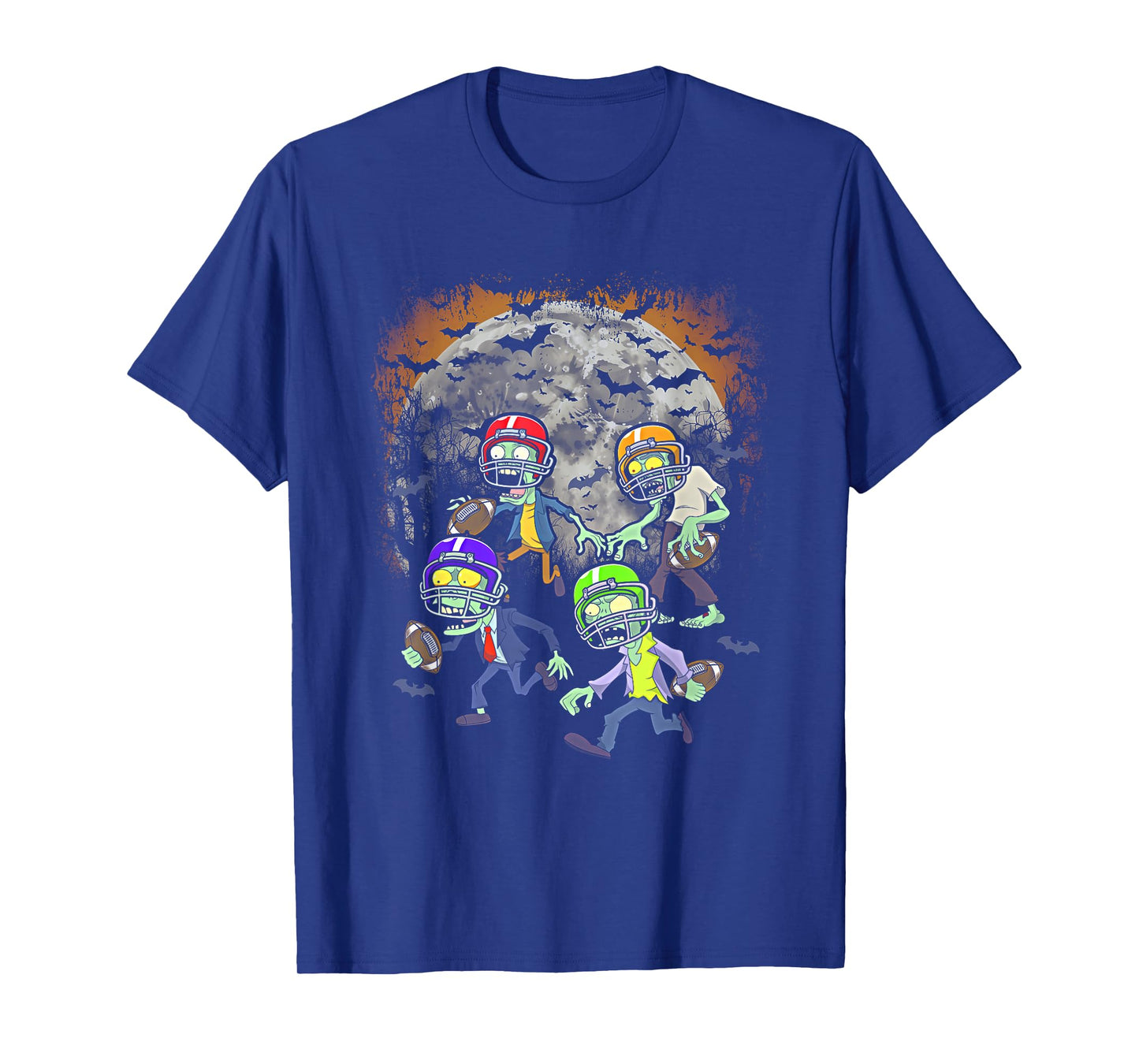 Football Zombie Player Halloween Spooky Football Team Sport T-Shirt