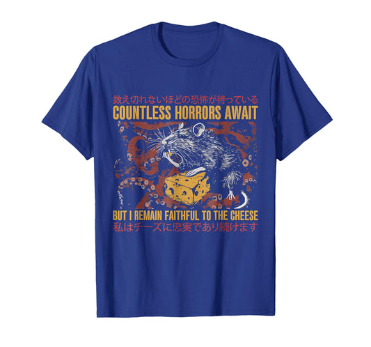 I Remain Faithful To The Cheese Vintage Japanese Rat Lover T-Shirt