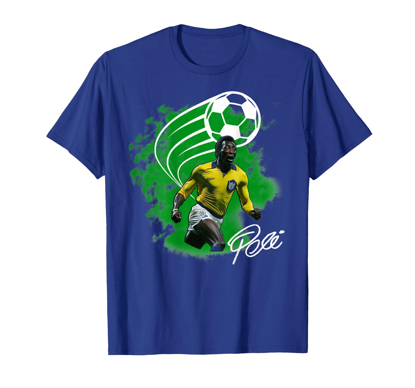 Pele_Brasil_004_Back Printed T-Shirt