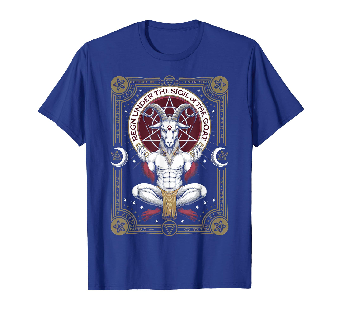 Occult Dark Art Baphomet 666 Church of Satan Satanist Goat T-Shirt
