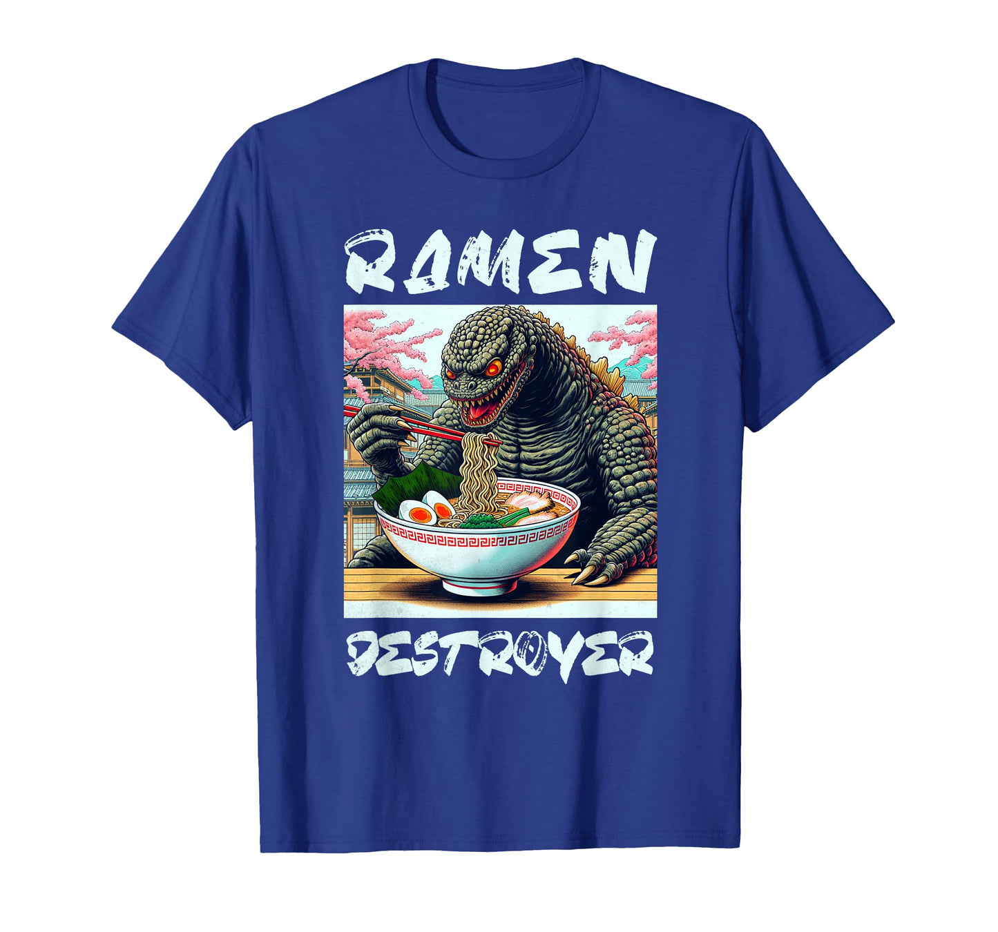 Ramen Destroyer Funny Japanese Food Ramen Lover Monster T-Shirt