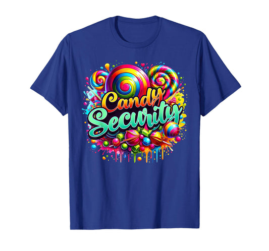 Candy Land Costume Women Kid Candy Crew Funny Candy Security T-Shirt
