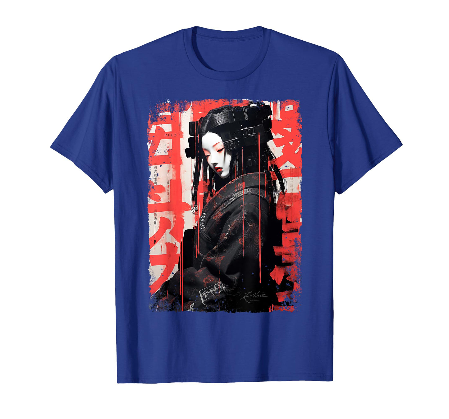 Hip Hop Y2K Vintage Hipster Edgy Urban Streetwear Geisha T-Shirt