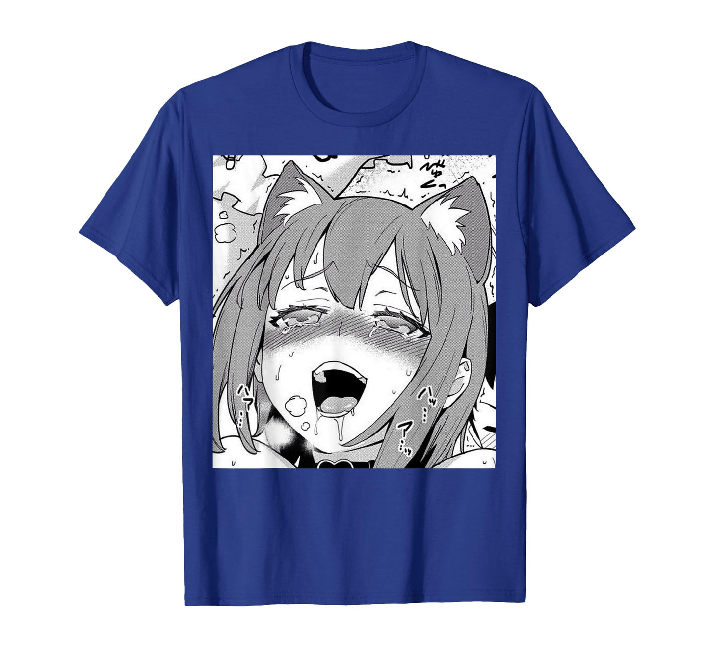 Neko/Cat Ahegao Girl Anime Otaku Weeb Love T-shirt T-Shirt