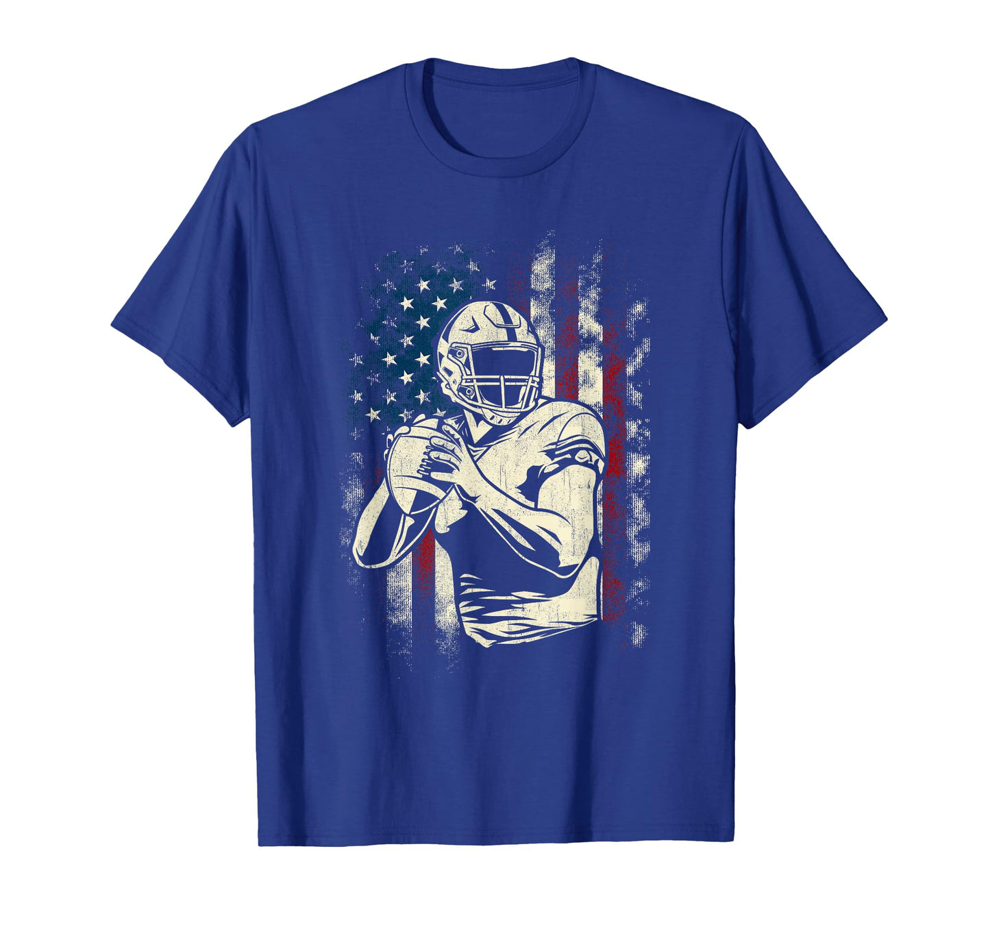 Patriotic Football Player - American Game Ball Sports Lover T-Shirt