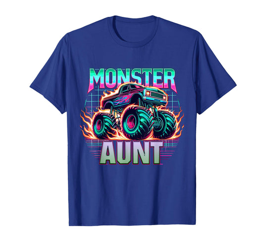 Monster Truck Aunt Monster Truck Are My Jam Truck Lovers T-Shirt