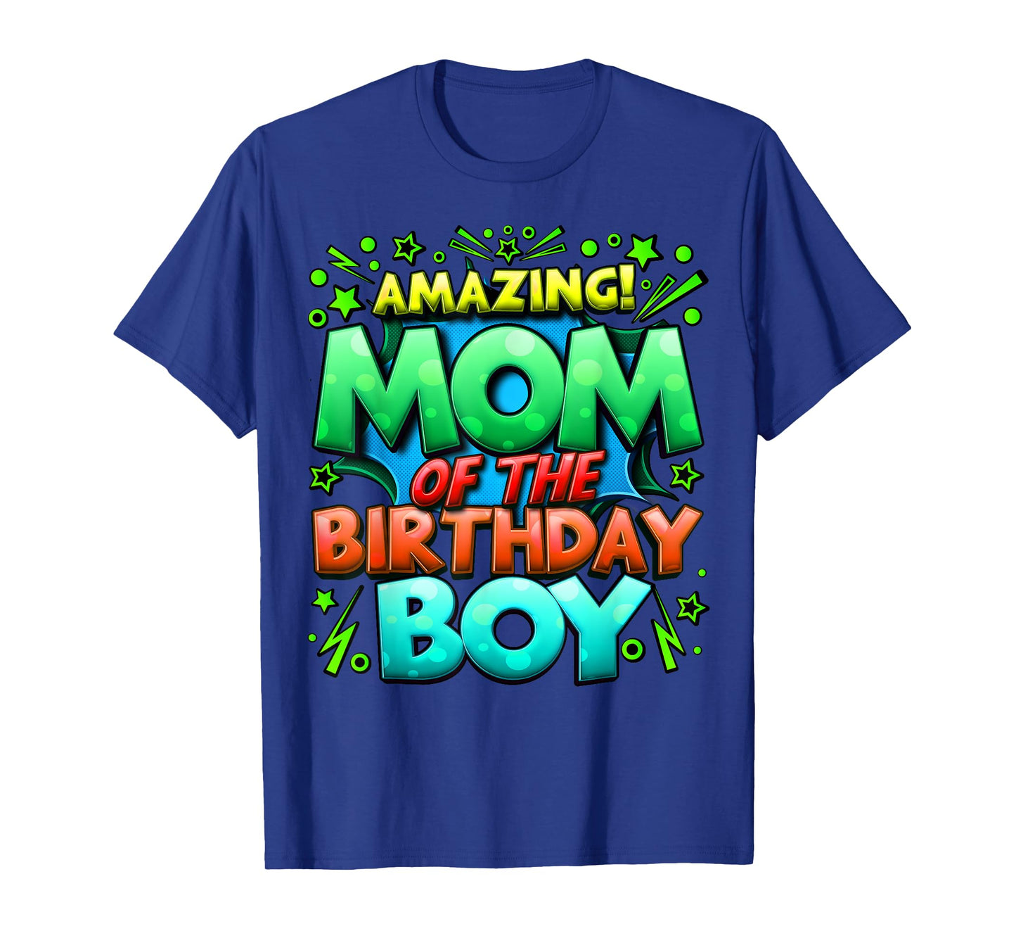 Mom of the Birthday Boy Matching Family Mommy T-Shirt