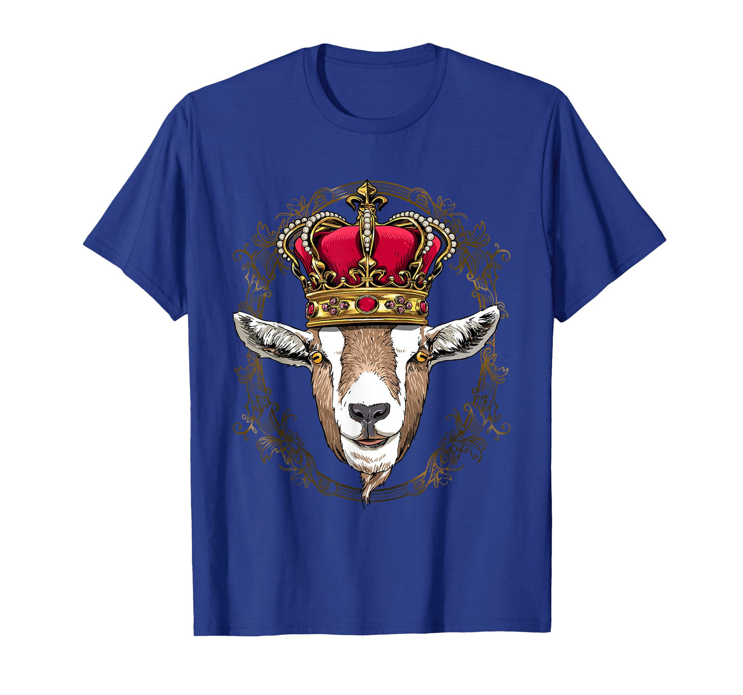 King Goat Wearing Crown - Queen Goat Animal T-Shirt