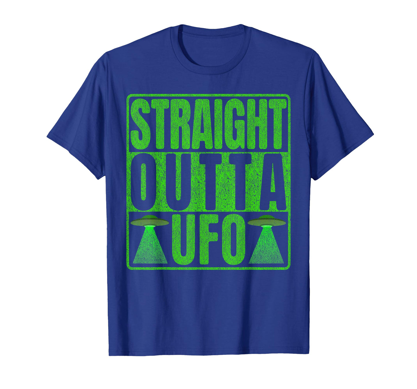 Straight Outta UFO Abduction Space Ship Humor Funny Aliens T-Shirt