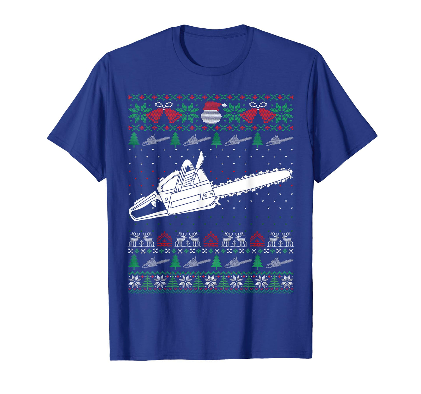 Funny Christmas Chainsaw Lovers Ugly Xmas Sweater Pajamas T-Shirt