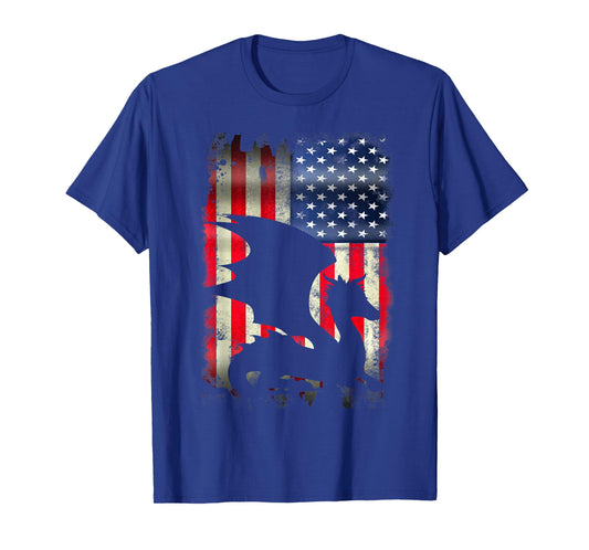 Dragon USA American Flag 4th of July Patriotic Merica T-Shirt