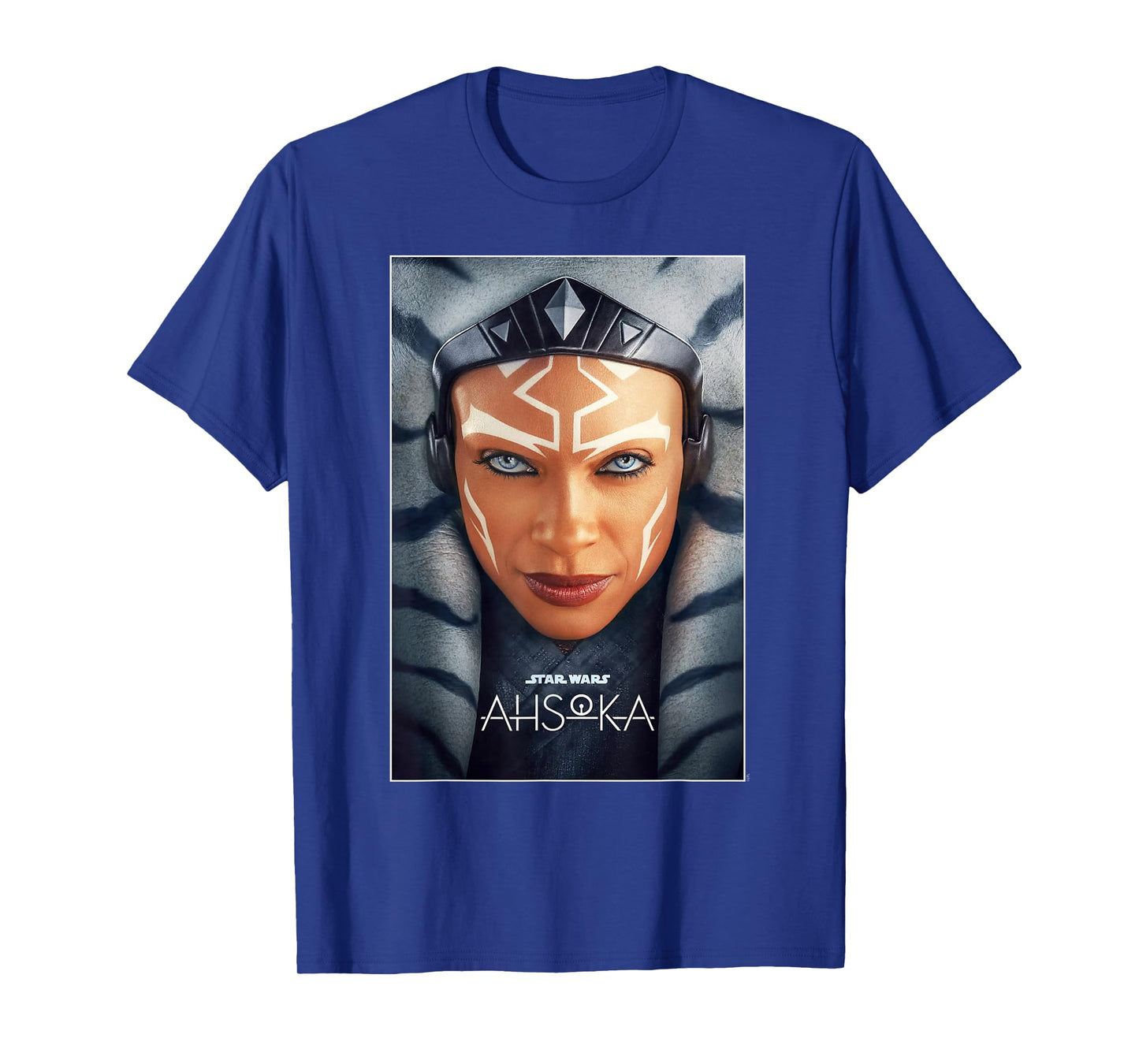 Star Wars Ahsoka Tano Face & Logo Series Poster Art Disney+ T-Shirt
