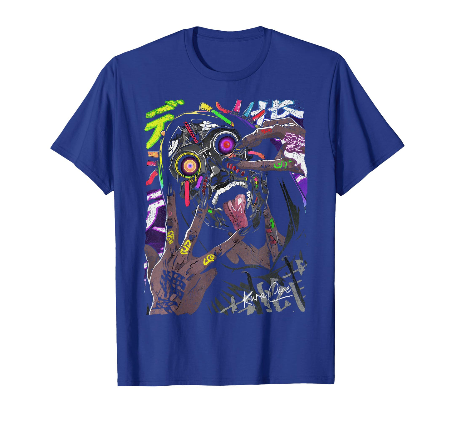 Japanese Streetwear Cyberpunk Y2K Techwear Retro Manga Anime T-Shirt