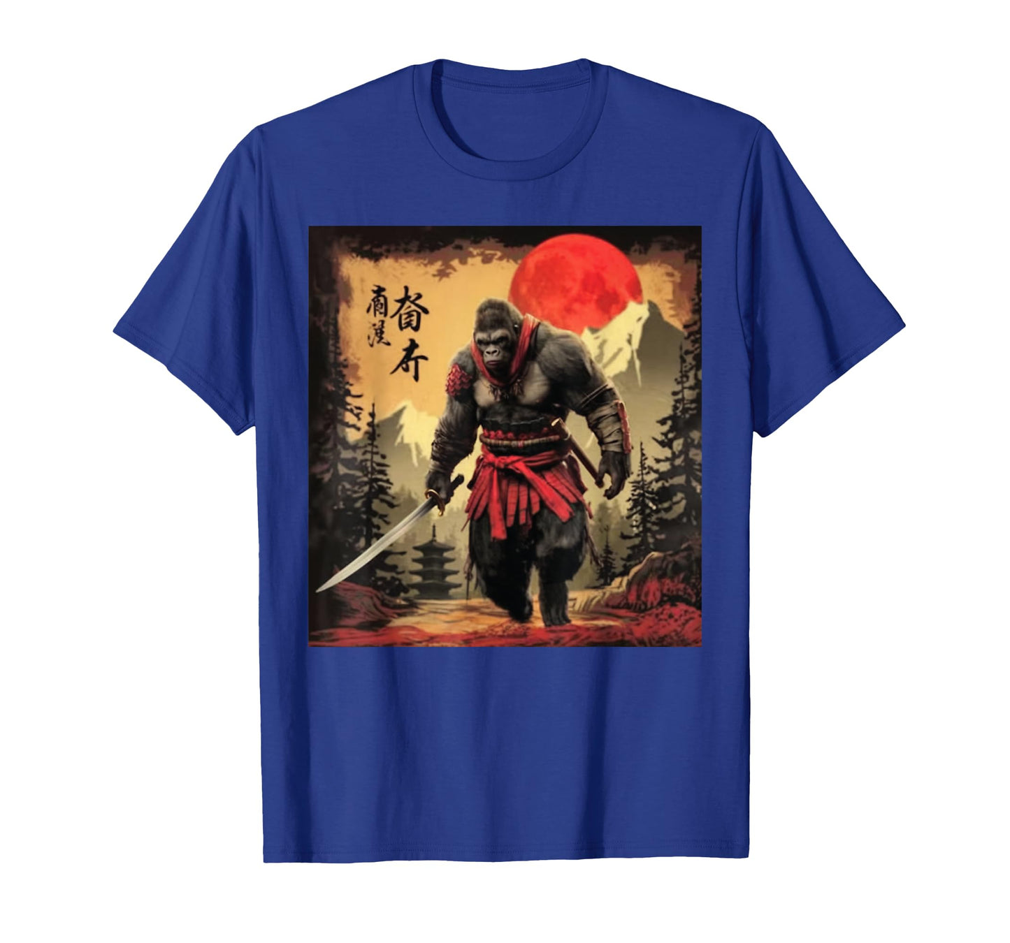 Samurai Gorilla Warrior Japan Art Samurai Japanese Armor T-Shirt
