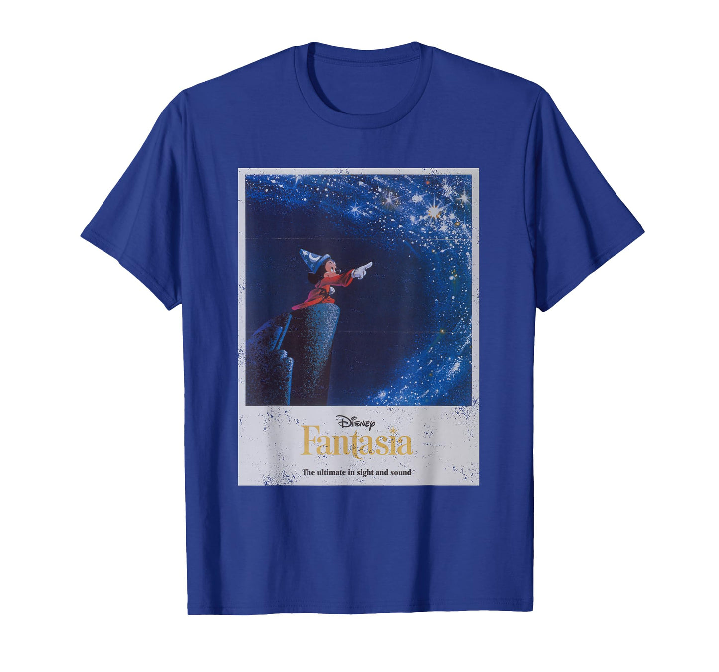 Disney Mickey Mouse Fantasia Retro Poster T-Shirt Small