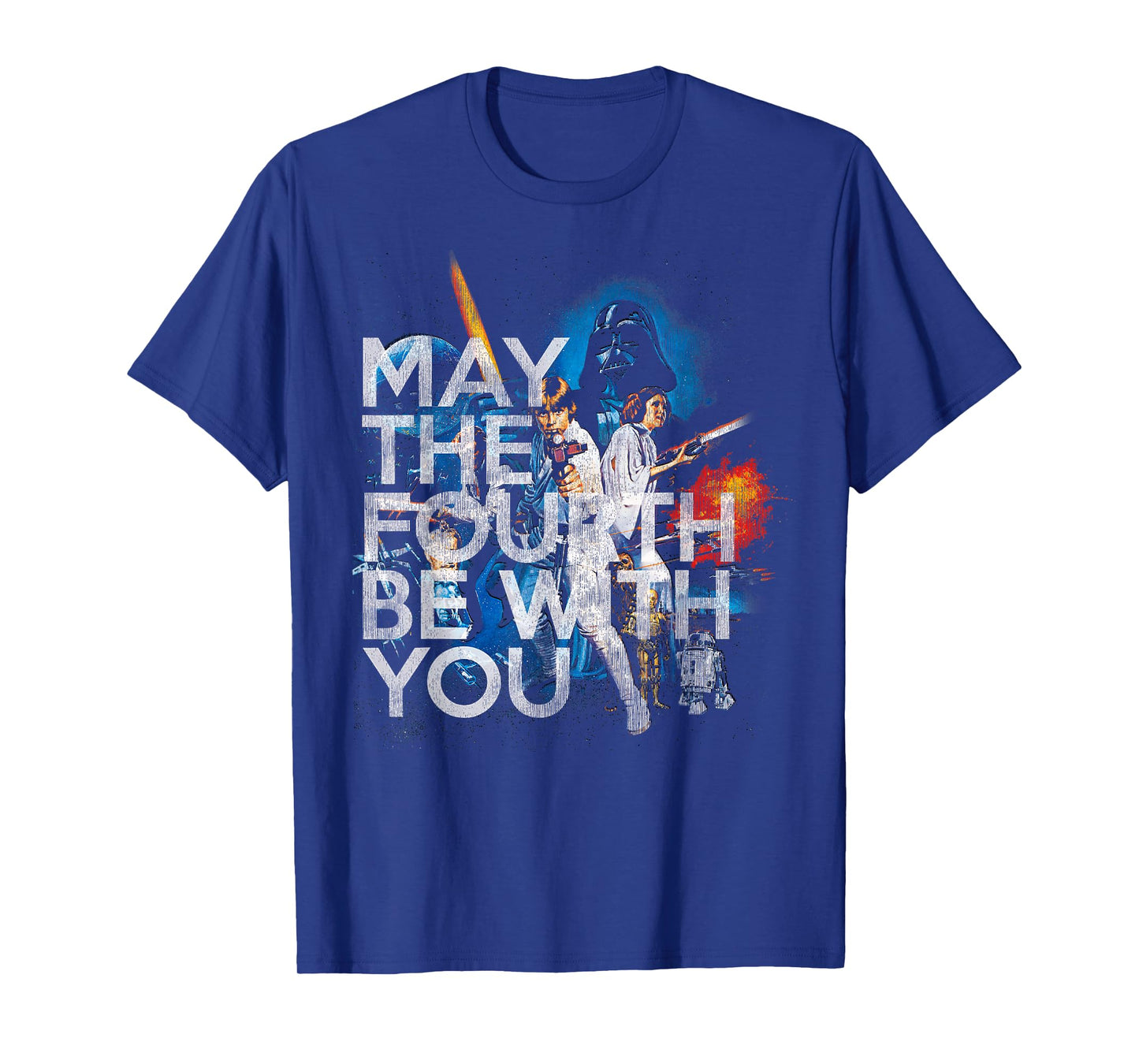 Star Wars May The Fourth Be With You Vintage Disney+ T-Shirt