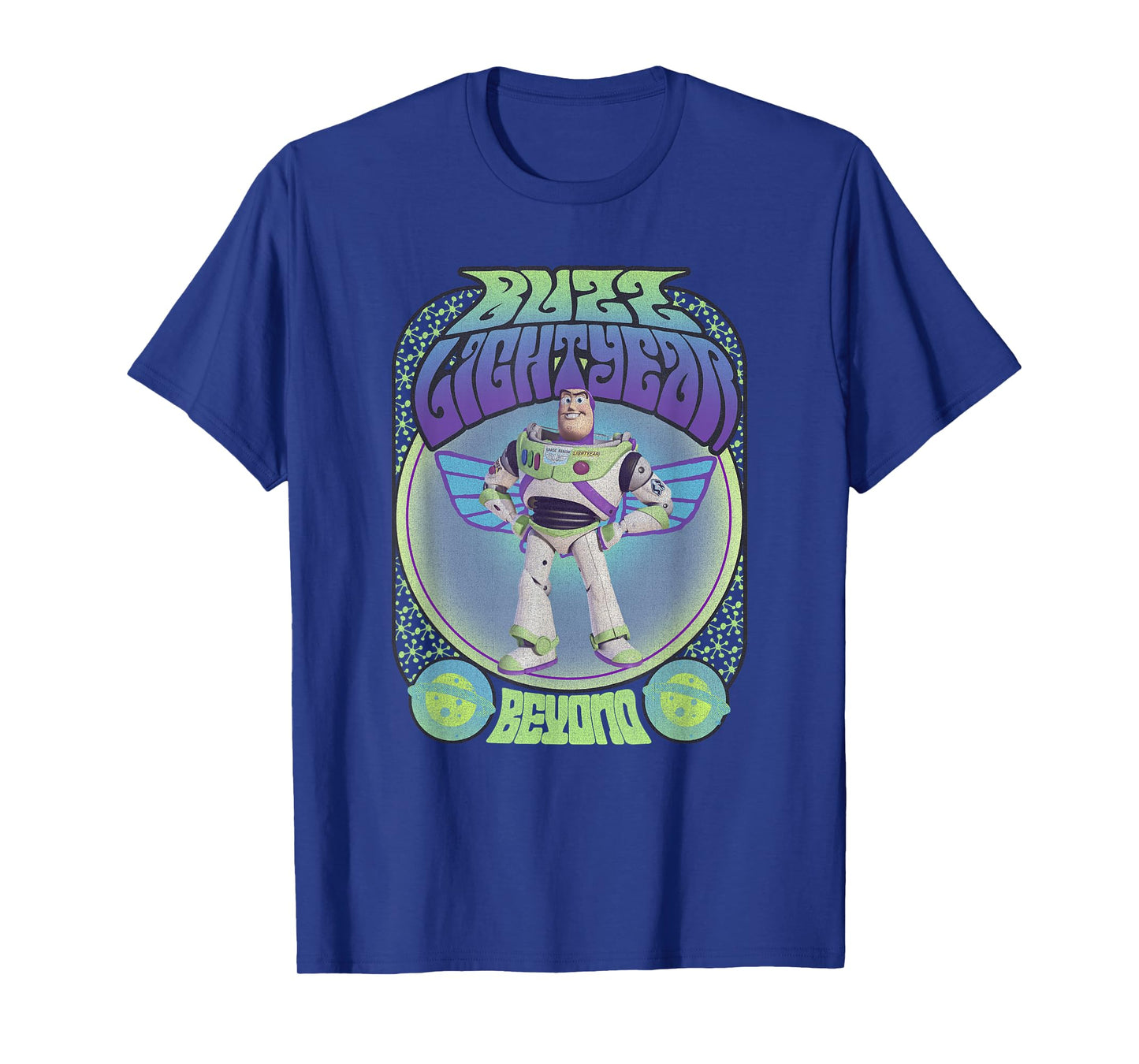 Disney Pixar Toy Story Buzz Lightyear Seventies Poster T-Shirt