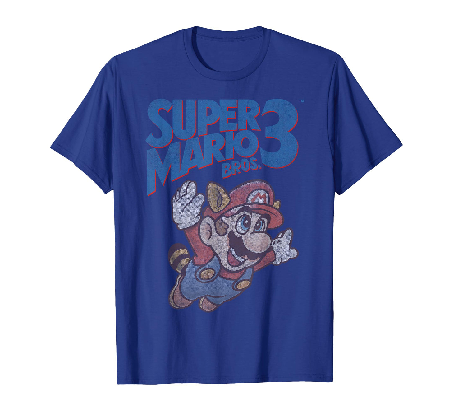 Super Mario 3 Flying Mario Vintage Distressed Poster T-Shirt