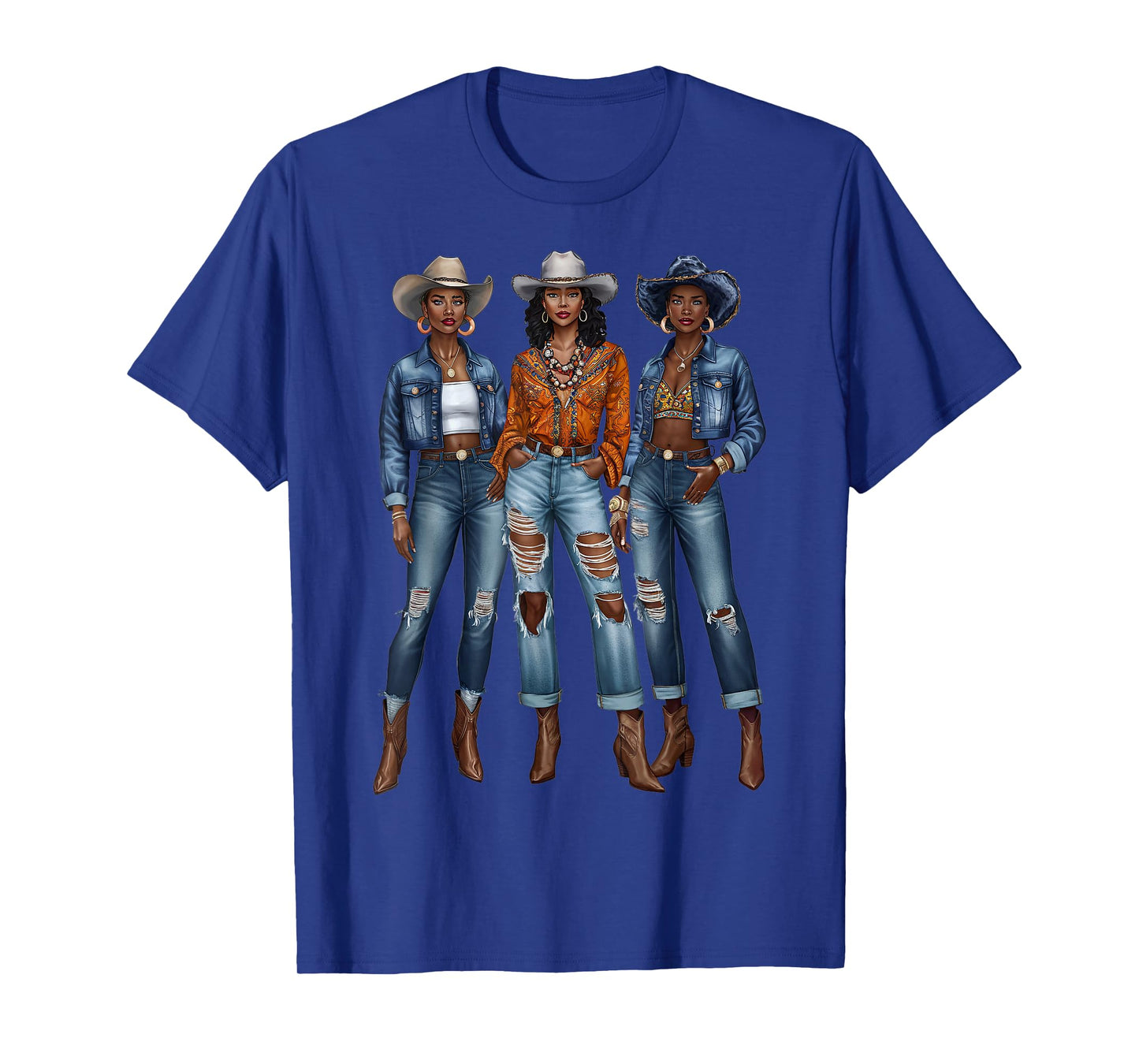 Black Cowgirl Vibes Melanin Black History Texas T-Shirt