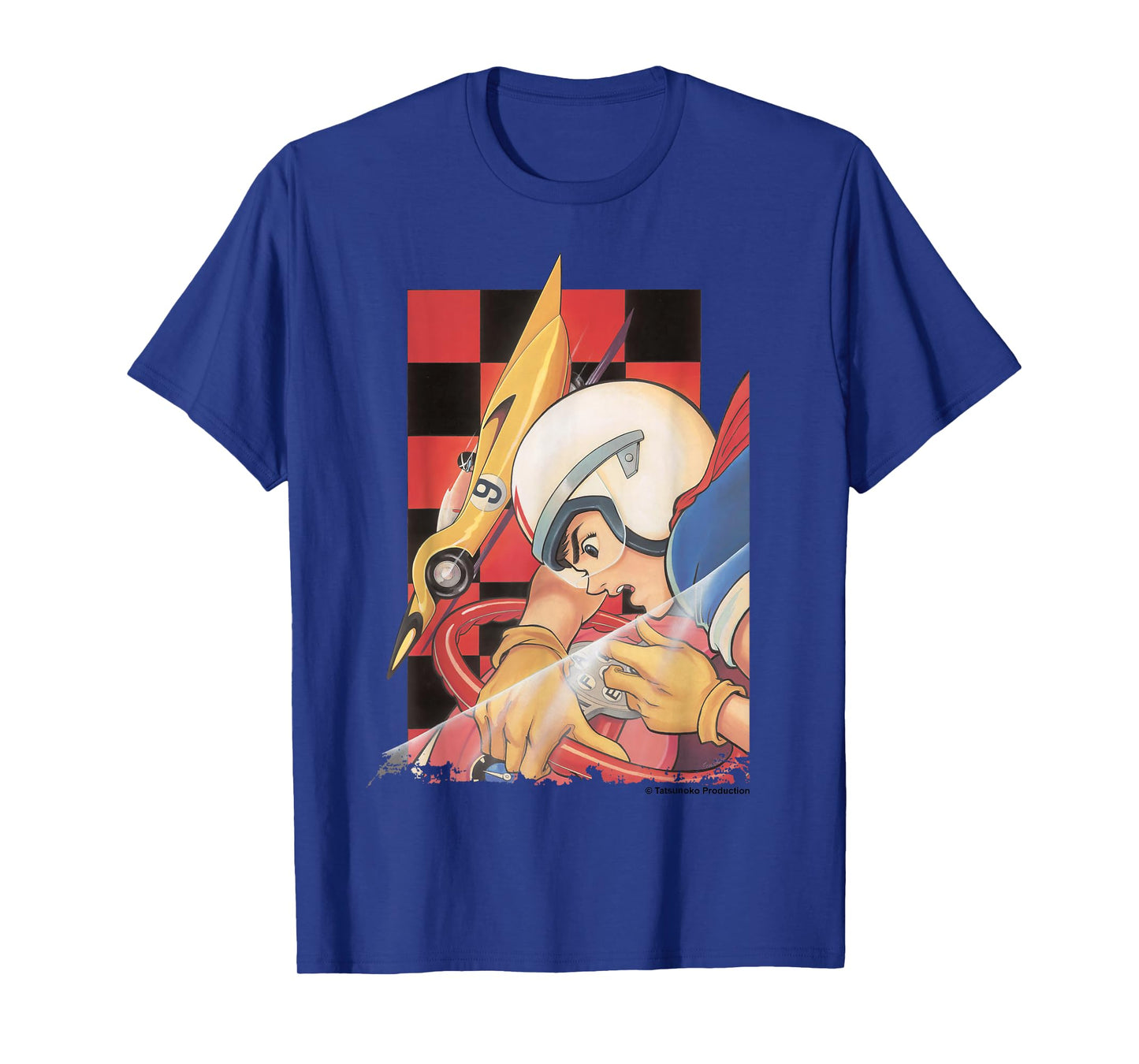 Manga Speed Racer Red Checkered T-Shirt