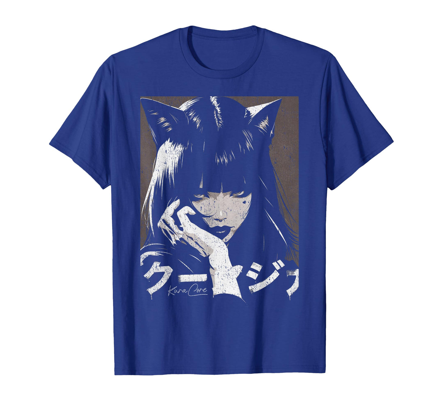 Japanese Streetwear Cyberpunk Y2K Techwear Neko Manga Anime T-Shirt