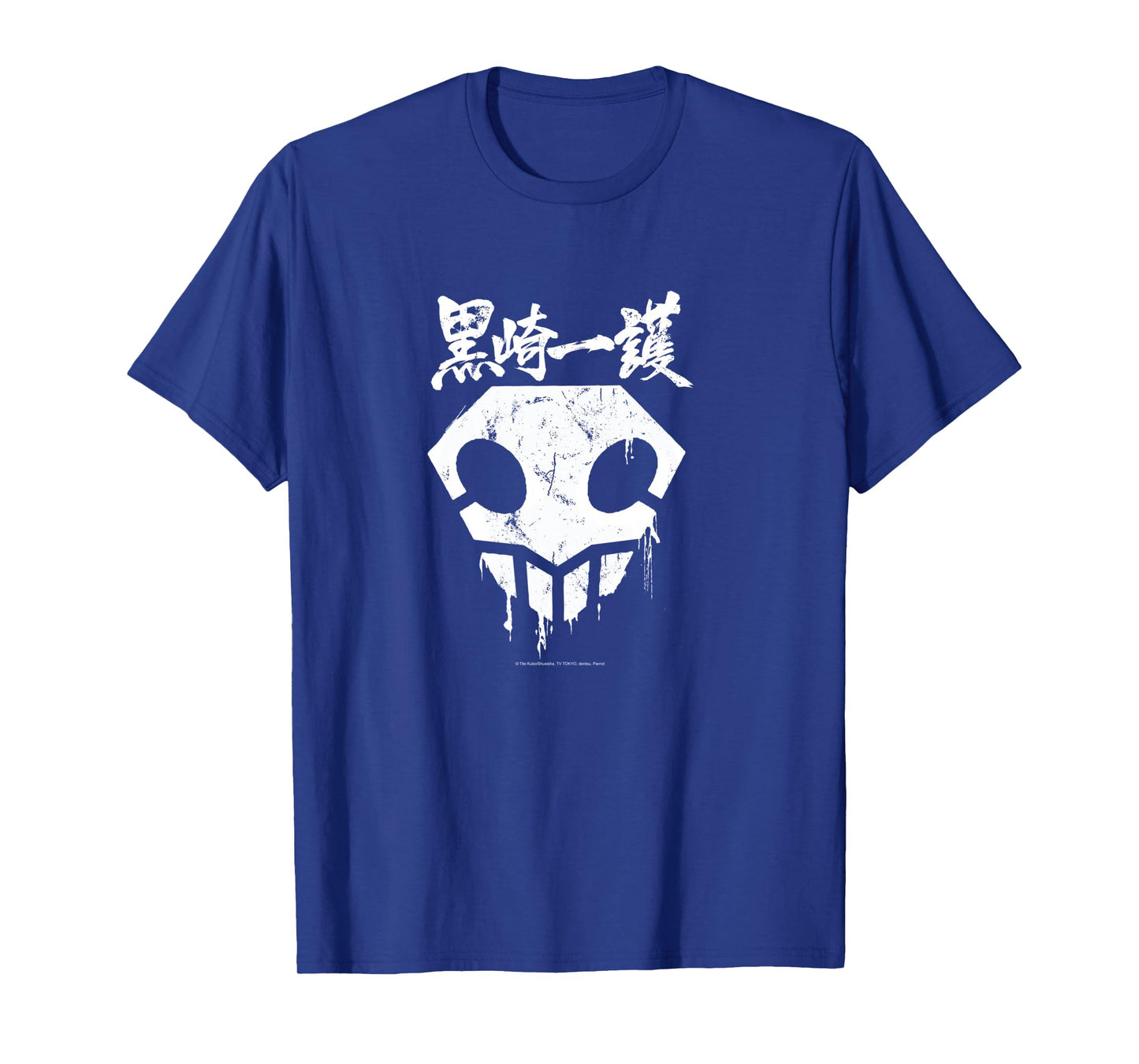 Bleach Skull with Graffiti Paint Drips and Splatter Anime Long Sleeve T-Shirt