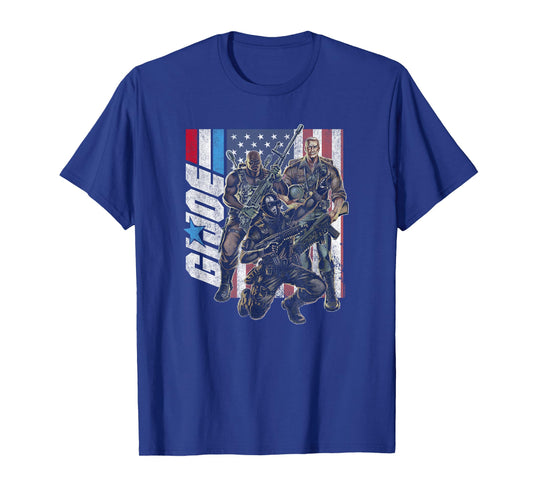 G.I. Joe Group Shot Fourth of July Trio of Patriots T-Shirt