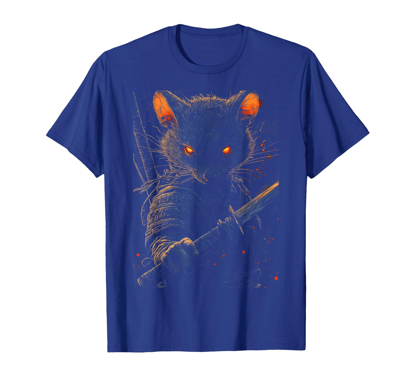 Samurai Mouse Japanese Warrior with Katana Sword T-Shirt