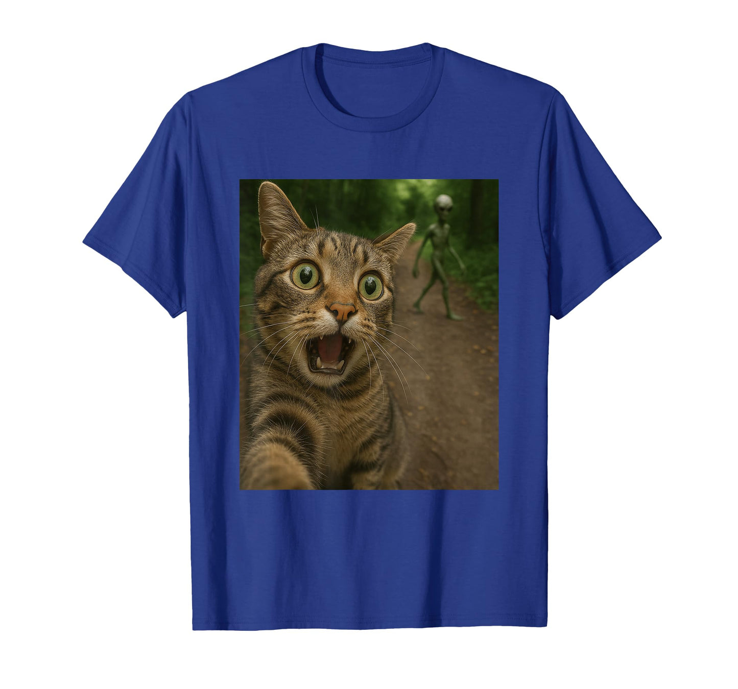 Cat Selfie, Alien, Funny T-Shirt