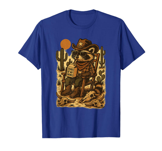 Country Cowboy Raccoon Rodeo Cowgirl Funny Western Texas T-Shirt