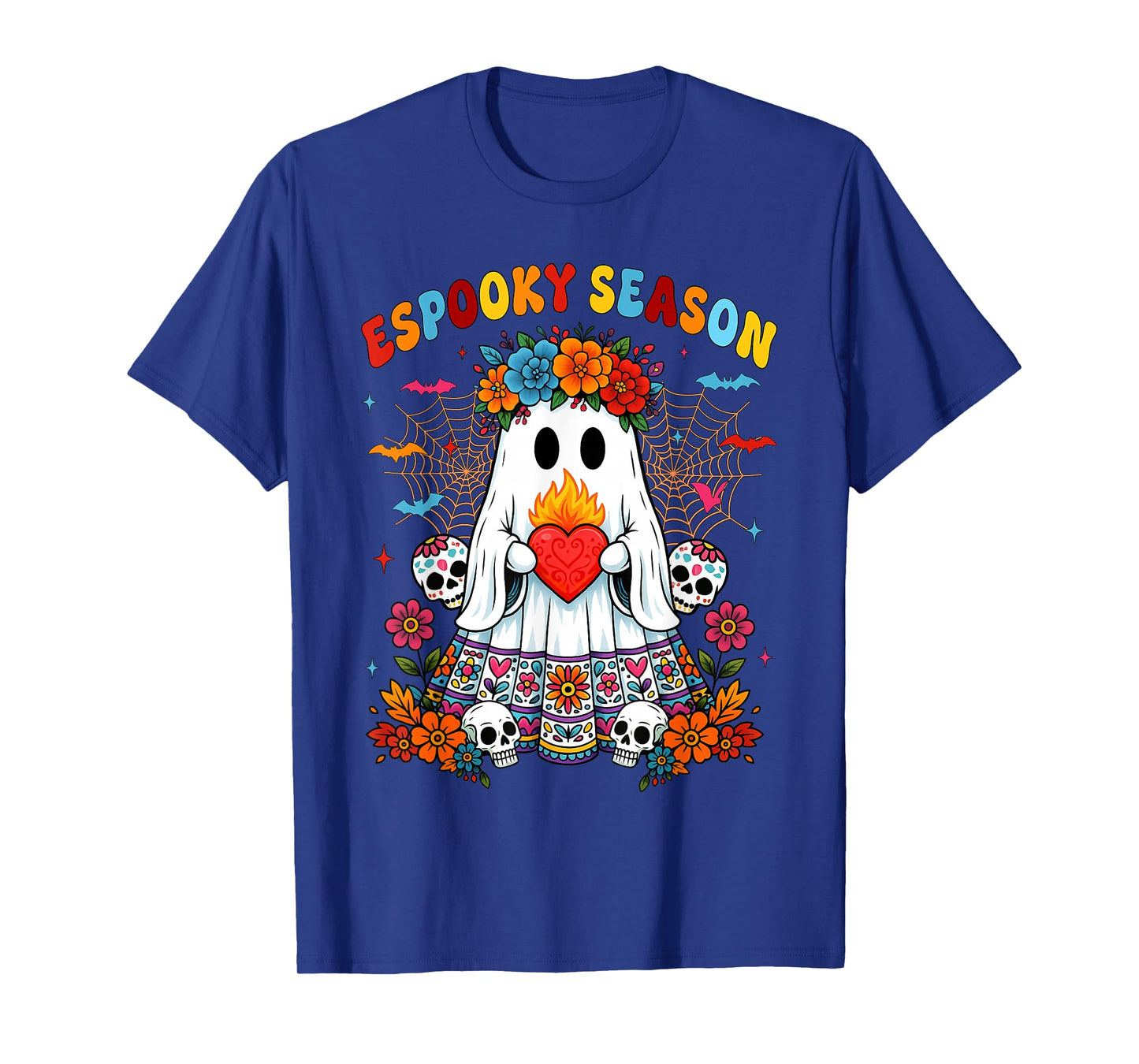 Espooky Season Day of The Dead Mexican Halloween Ghost Women T-Shirt