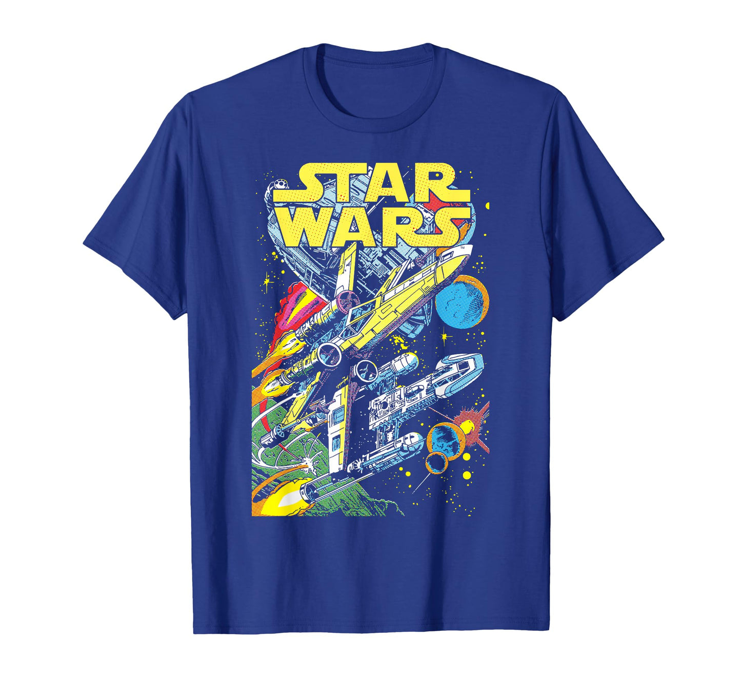 Star Wars Rebel X-Wing Y-Wing Getaway Comic Graphic T-Shirt T-Shirt